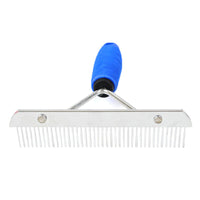 HKM-557779 Pet Nail Rake Comb with Rubber Handle and Needle Design for Grooming