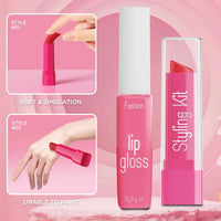 HKM-557971 Kids Makeup Playset - Simulation Dress-Up Game for Girls, Ages 2-9, Plastic Toy Set