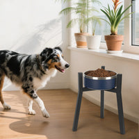 HKM-558035 Adjustable Iron Dog Bowl with Single Round Tube Bracket
