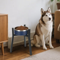 HKM-558035 Adjustable Iron Dog Bowl with Single Round Tube Bracket