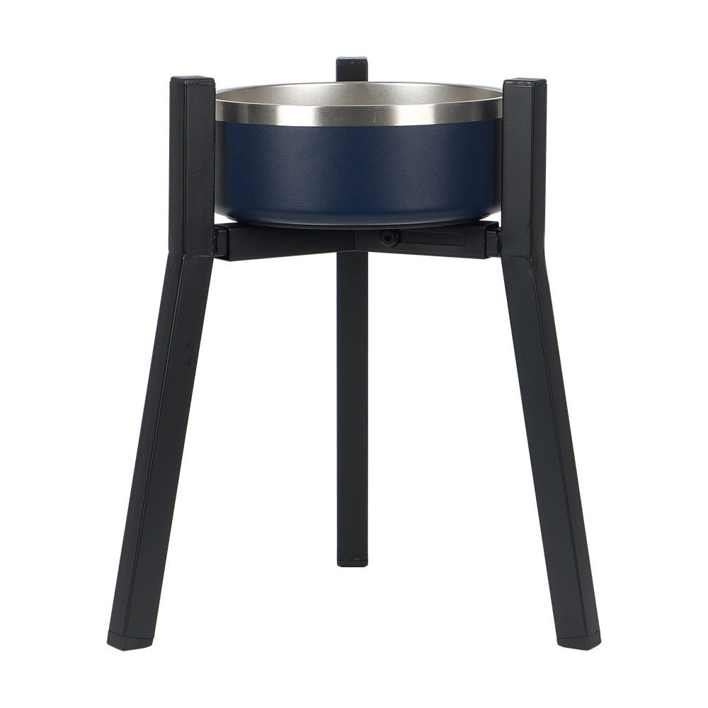 HKM-558035 Adjustable Iron Dog Bowl with Single Round Tube Bracket