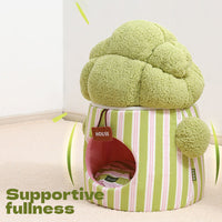 HKM-558035 Three-Dimensional Enclosed Cauliflower Tree Dog and Cat House