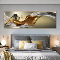 HKM-558099 HD City Night Scene Canvas Painting - Modern Simplicity Art for Home Decor, Multiple Sizes Available