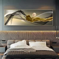 HKM-558099 HD City Night Scene Canvas Painting - Modern Simplicity Art for Home Decor, Multiple Sizes Available
