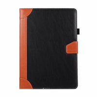 HKM-558099 Premium Leather Case for 2019 iPad 10.2, iPad 9.7, iPad Mini 5 - Clamshell Design, Multiple Colors