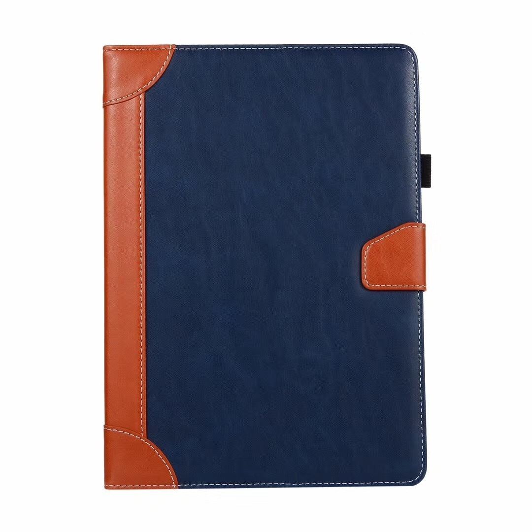 HKM-558099 Premium Leather Case for 2019 iPad 10.2, iPad 9.7, iPad Mini 5 - Clamshell Design, Multiple Colors