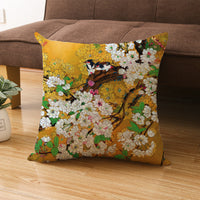 HKM-558227 Chinese Classic Floral Cushion Cover - 45x45cm Chemical Fiber Pillowcase