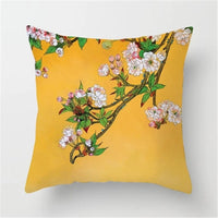 HKM-558227 Chinese Classic Floral Cushion Cover - 45x45cm Chemical Fiber Pillowcase