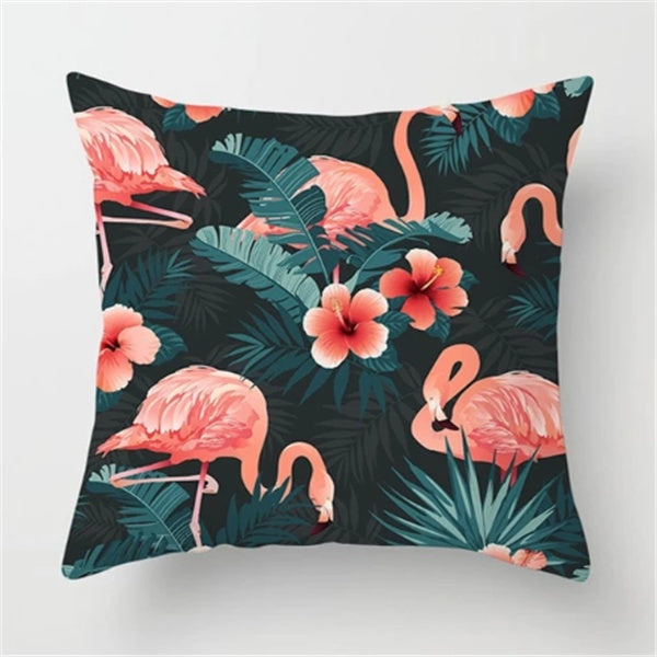 HKM-558227 Chinese Classic Floral Cushion Cover - 45x45cm Chemical Fiber Pillowcase