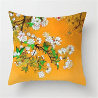 HKM-558227 Chinese Classic Floral Cushion Cover - 45x45cm Chemical Fiber Pillowcase