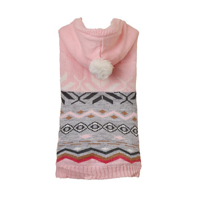 HKM-558419 Classic Diamond Pattern Acrylic Pet Sweater in Green, Blue, and Pink - Sizes XS to XL