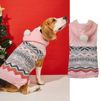 HKM-558419 Classic Diamond Pattern Acrylic Pet Sweater in Green, Blue, and Pink - Sizes XS to XL