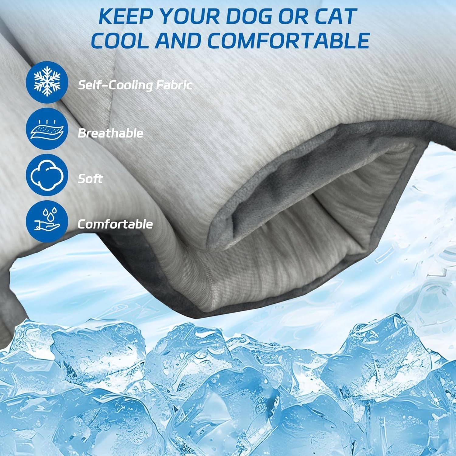 HKM-558547 Pet Cooling Mat Portable Machine Washable Cooling Blanket