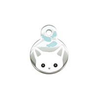 HKM-558675 Cartoon Cat and Fish Design Alloy Pendant for Dog Collar - Cute Seasonal Ornament