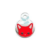 HKM-558675 Cartoon Cat and Fish Design Alloy Pendant for Dog Collar - Cute Seasonal Ornament