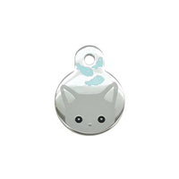 HKM-558675 Cartoon Cat and Fish Design Alloy Pendant for Dog Collar - Cute Seasonal Ornament