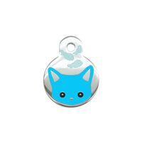 HKM-558675 Cartoon Cat and Fish Design Alloy Pendant for Dog Collar - Cute Seasonal Ornament