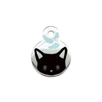 HKM-558675 Cartoon Cat and Fish Design Alloy Pendant for Dog Collar - Cute Seasonal Ornament