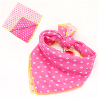 HKM-558867 Reversible Plaid Cotton Pet Scarf - Fashionable Lattice Design for Dogs and Cats, 45x45cm