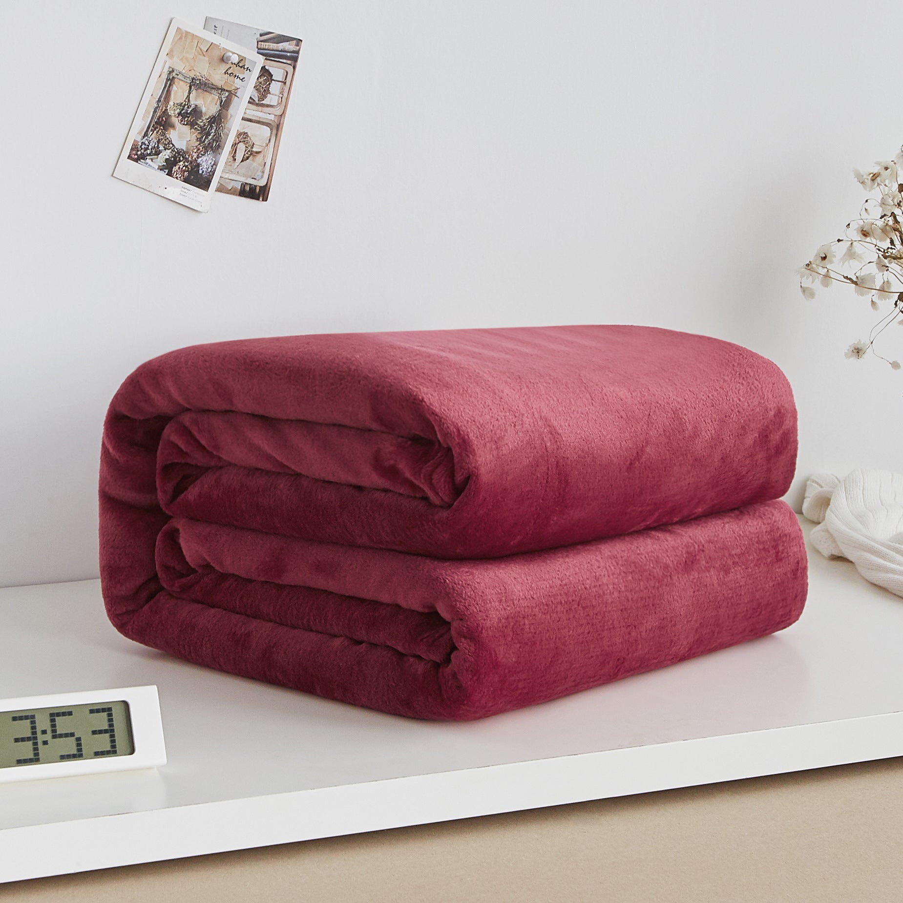 HKM-558931 Coral Flannel Blanket for Cozy Home Decor - First Class Quality Carpet