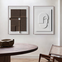 HKM-559251 Geometric Morandi Canvas Hanging Painting in Various Sizes - Modern Abstract Art