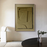 HKM-559251 Geometric Morandi Canvas Hanging Painting in Various Sizes - Modern Abstract Art