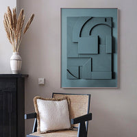HKM-559251 Geometric Morandi Canvas Hanging Painting in Various Sizes - Modern Abstract Art