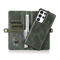 HKM-559251 Two-in-One Wallet Style Multi-Function Card Mobile Phone Holster for Samsung