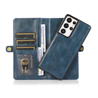 HKM-559251 Two-in-One Wallet Style Multi-Function Card Mobile Phone Holster for Samsung