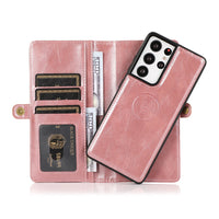 HKM-559251 Two-in-One Wallet Style Multi-Function Card Mobile Phone Holster for Samsung