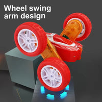 HKM-559571 Double-Sided 2.4G RC Stunt Car with Lights and Spray, 360° Rotation, Remote Control, for Ages 5 and Up