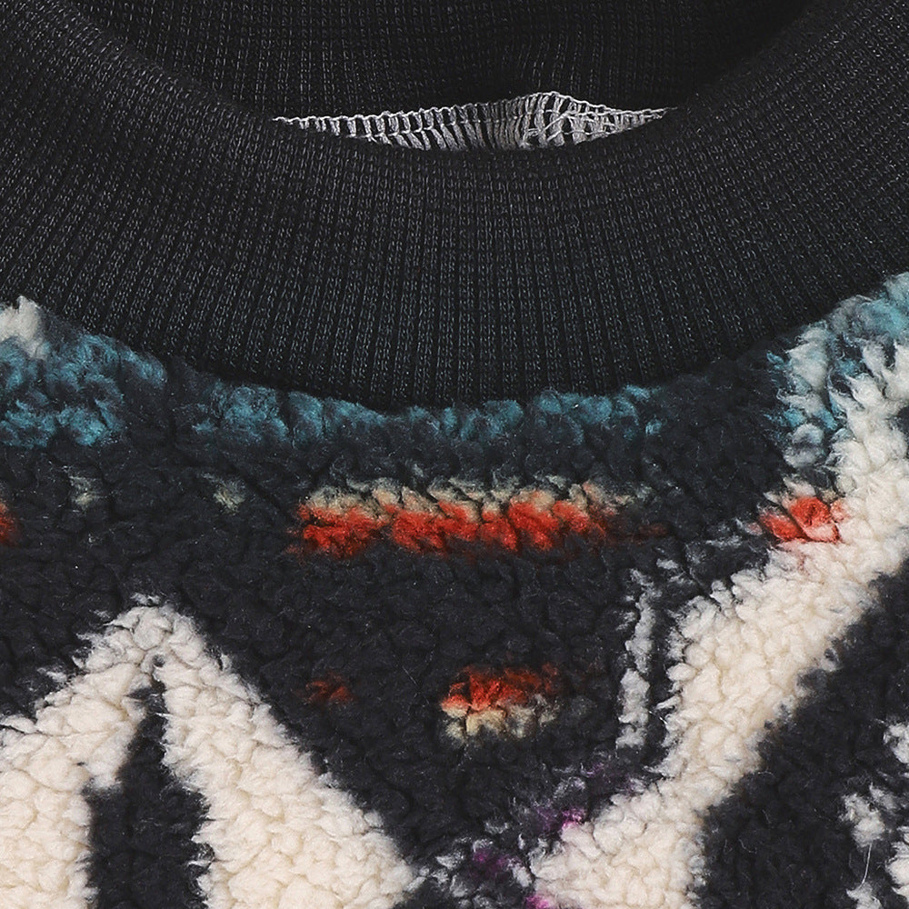 HKM-559571 Ethnic Style Thickened Fleece Sweatshirt for Cats and Dogs