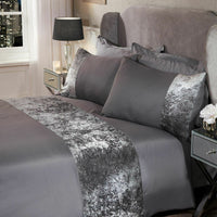 HKM-559635 Pressed Velvet Panel Duvet Cover Set in Modern Style - Multiple Sizes Available