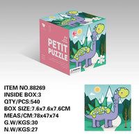HKM-559891 24-Piece Cartoon Animal Jigsaw Puzzle for Early Learning and Memory Development