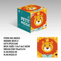 HKM-559891 24-Piece Cartoon Animal Jigsaw Puzzle for Early Learning and Memory Development