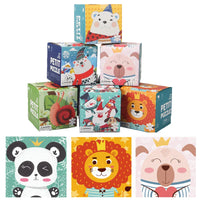 HKM-559891 24-Piece Cartoon Animal Jigsaw Puzzle for Early Learning and Memory Development