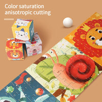 HKM-559891 24-Piece Cartoon Animal Jigsaw Puzzle for Early Learning and Memory Development
