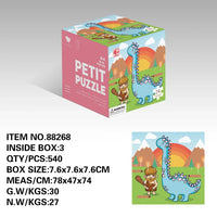 HKM-559891 24-Piece Cartoon Animal Jigsaw Puzzle for Early Learning and Memory Development