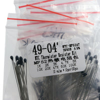 HKM-559891 NTC Thermal Resistor Pack 1K-100K 3950B - 100pcs Metal Film Components
