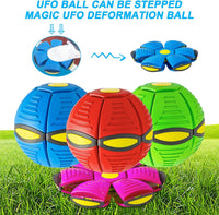 HKM-560147 Magic Flying Saucer Ball Toy for Dogs and Kids - 2-in-1 Interactive Game for Outdoor Fun, 16x16cm, 240g