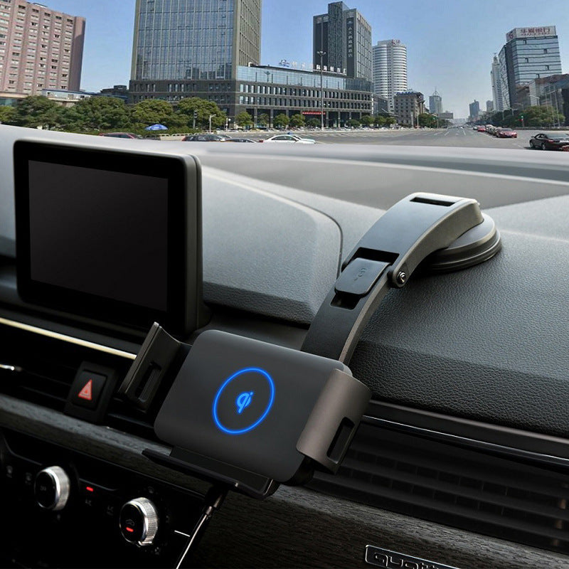 HKM-560211 Clip-On Wireless Car Charger Bracket for Universal Smartphones and Tablets