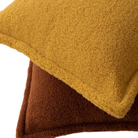HKM-560275 Solid Color Plush Pillow Cushion for Sofa and Bedside - 45x45cm