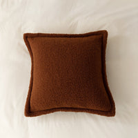 HKM-560275 Solid Color Plush Pillow Cushion for Sofa and Bedside - 45x45cm