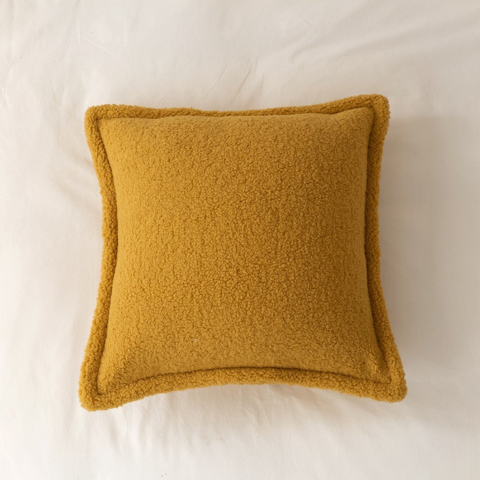 HKM-560275 Solid Color Plush Pillow Cushion for Sofa and Bedside - 45x45cm