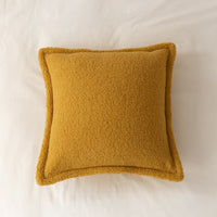 HKM-560275 Solid Color Plush Pillow Cushion for Sofa and Bedside - 45x45cm