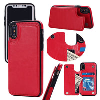 HKM-560403 Protective Leather Case for iPhone XS with All-Inclusive Edge Design
