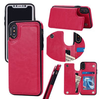 HKM-560403 Protective Leather Case for iPhone XS with All-Inclusive Edge Design