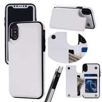 HKM-560403 Protective Leather Case for iPhone XS with All-Inclusive Edge Design