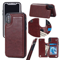 HKM-560403 Protective Leather Case for iPhone XS with All-Inclusive Edge Design