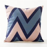 HKM-560531 Nordic Geometry Cotton and Linen Pillowcase - 45x45cm Abstract Design